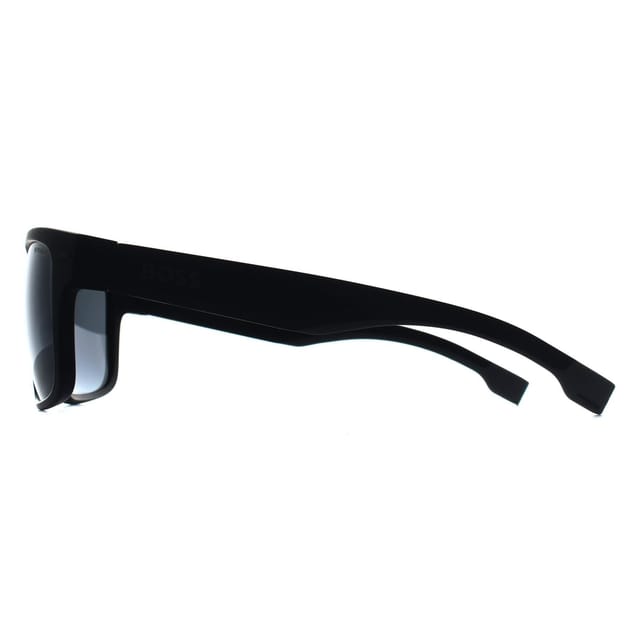 Hugo Boss Hugo Boss Men's Square Matte Black Grey Grey Polarized Oleophobic BOSS 1497/S - 3