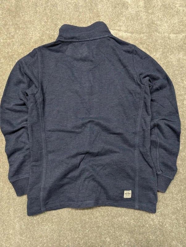 Fat Face Fat face womens graphic zip neck sweatshirt jumper uk 12 medium navy blue