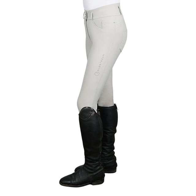 Coldstream Coldstream Women's Ledmore Diamante Breeches in Light Grey - 2