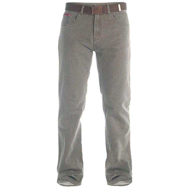 Duke Clothing Duke Clothing Men's London Brian Bedford Cord Trousers With Belt in Brown - 2