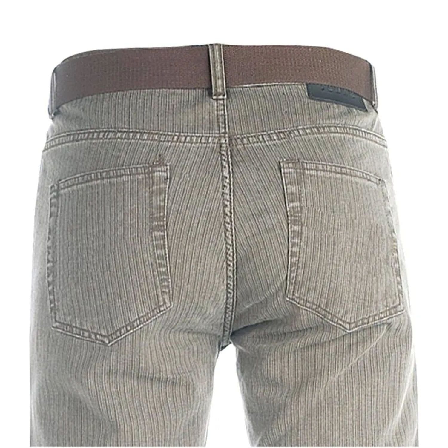 Duke Clothing Duke Clothing Men's London Brian Bedford Cord Trousers With Belt in Brown - 4