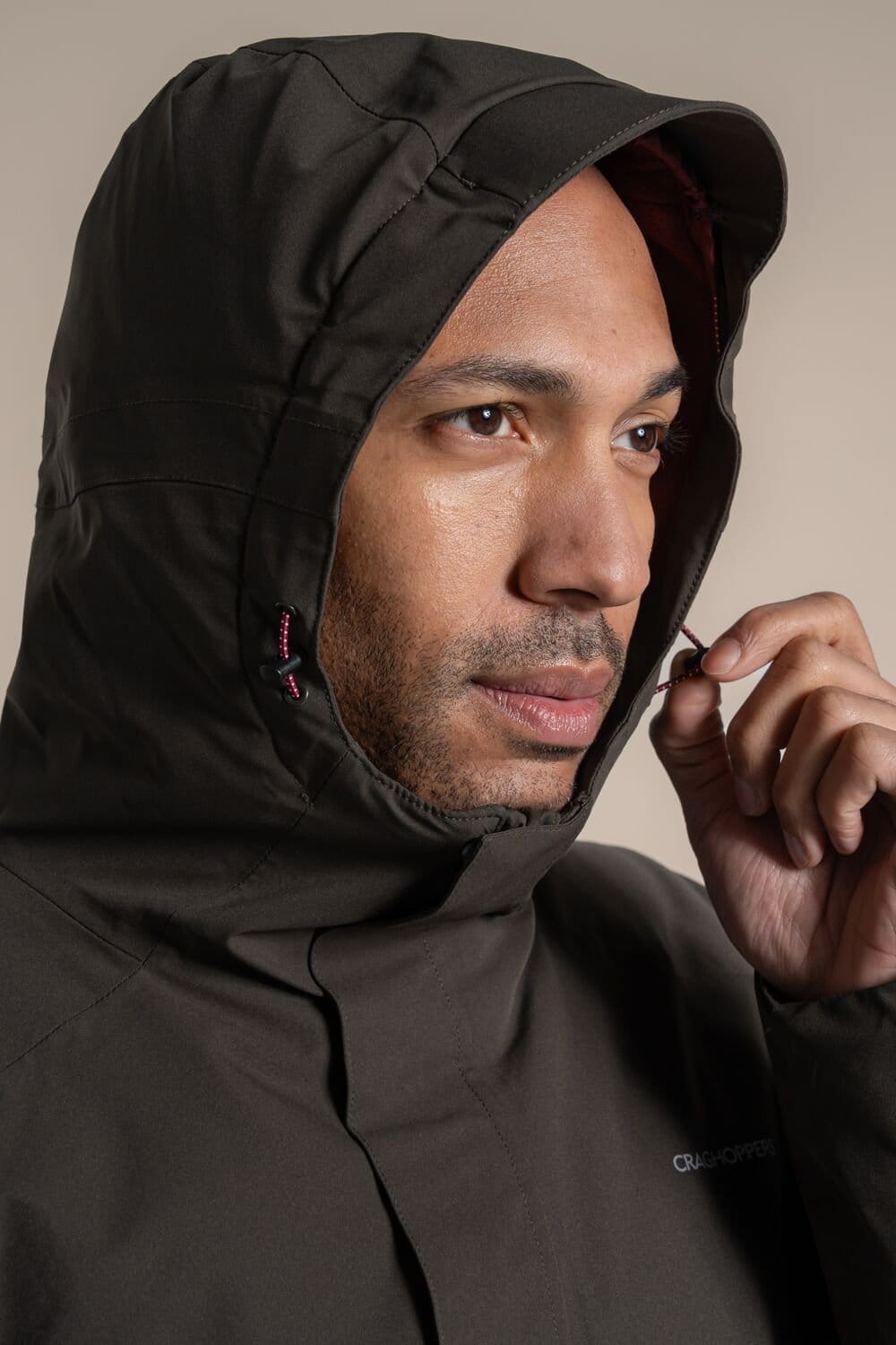 Craghoppers Craghoppers Men's Lorton Thermic Hooded Waterproof Breathable Padded Jacket in Dark Green - 4