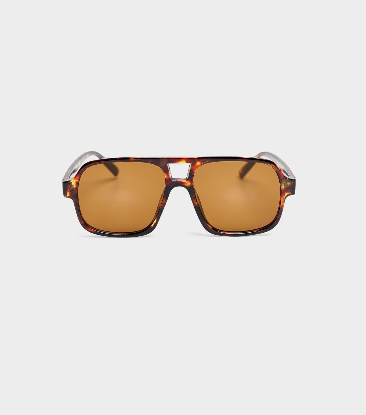 Public Desire Brown Oversized Square Aviator Sunglasses Public Desire New Look