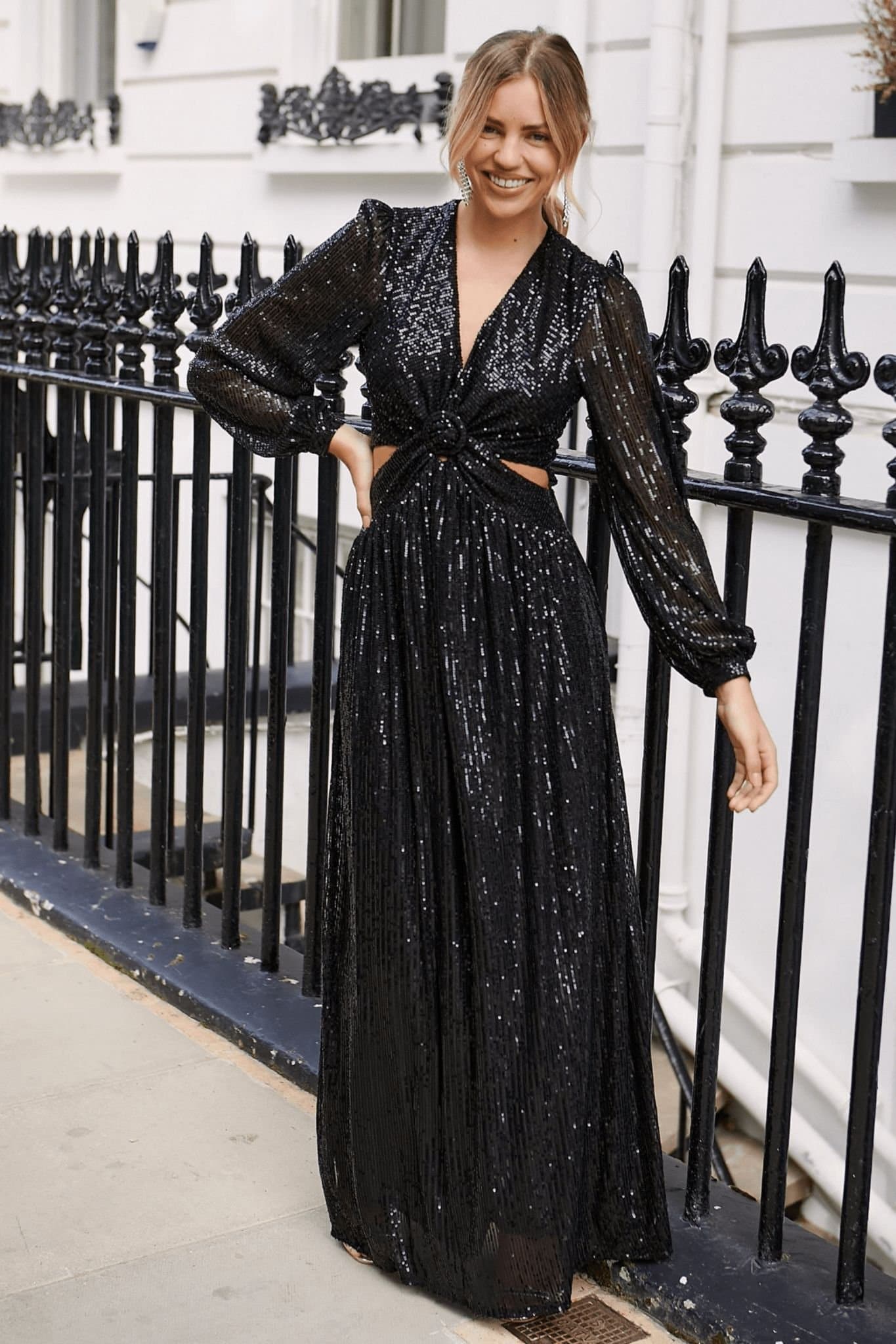 Style Cheat Style Cheat Women's Tami Cut-Out Maxi Dress in Black