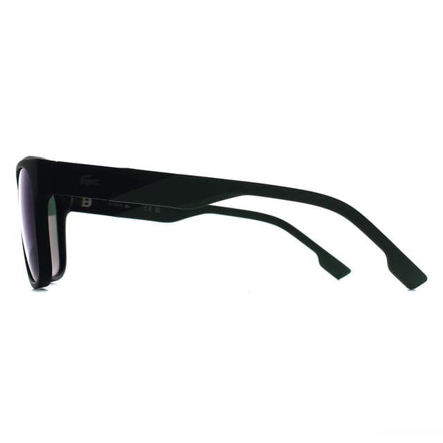 Lacoste Lacoste Men's Rectangle Matte Black Green Mirror L6043S - 3