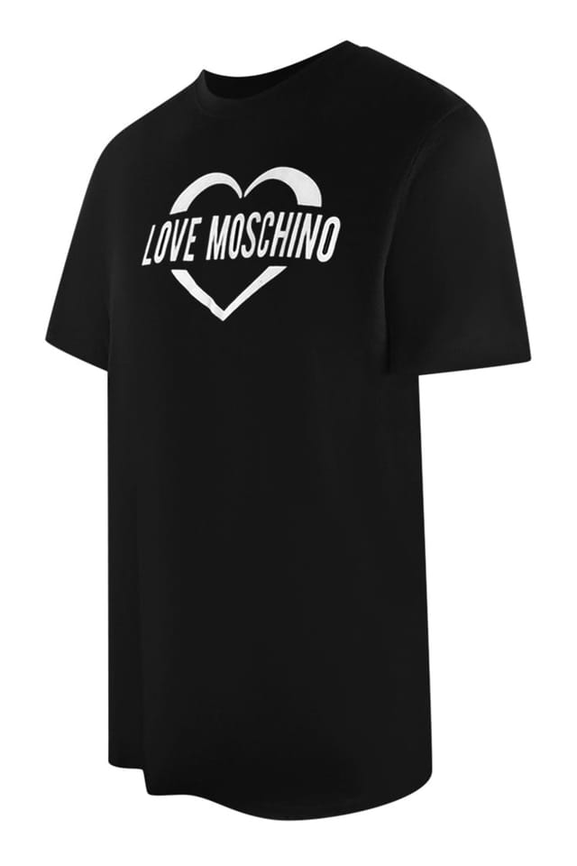 Love Moschino Love Moschino Men's Short Sleeve Round T-shirt in Black - 3