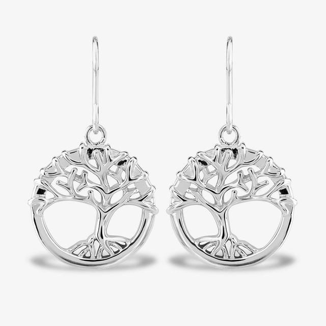 Rosa Lea Rosa Lea Women's Growing Tree Of Life Dropper Earrings BJ-E2985C in Silver - 2