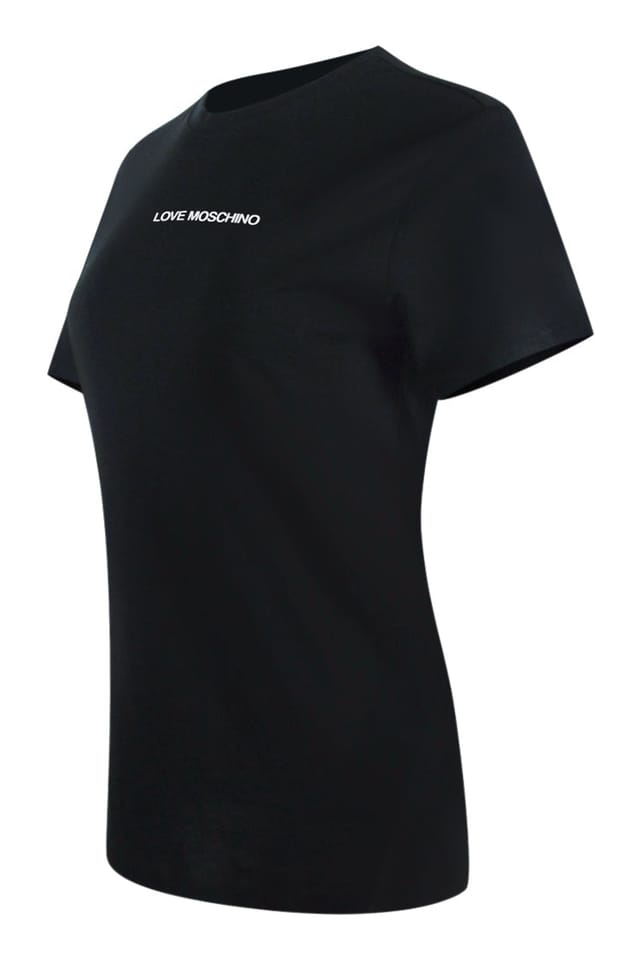 Love Moschino Love Moschino Women's Short Sleeve Round T-shirt in Black - 3
