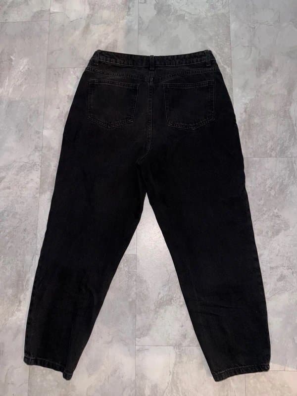 ASOS Design ASOS Design Black Washed Jeans Straight Leg 30x32 Vintage Fade Denim
