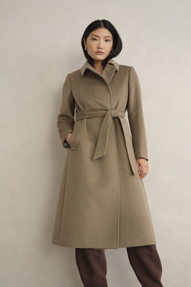 Hobbs London Hobbs London Women's Livia Coat in Taupe - 3