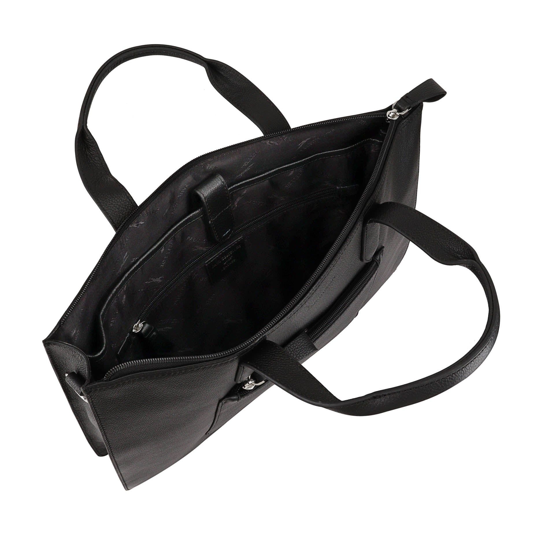 Paul Costelloe Paul Costelloe Men's Damien Leather Manbag in Black - 4