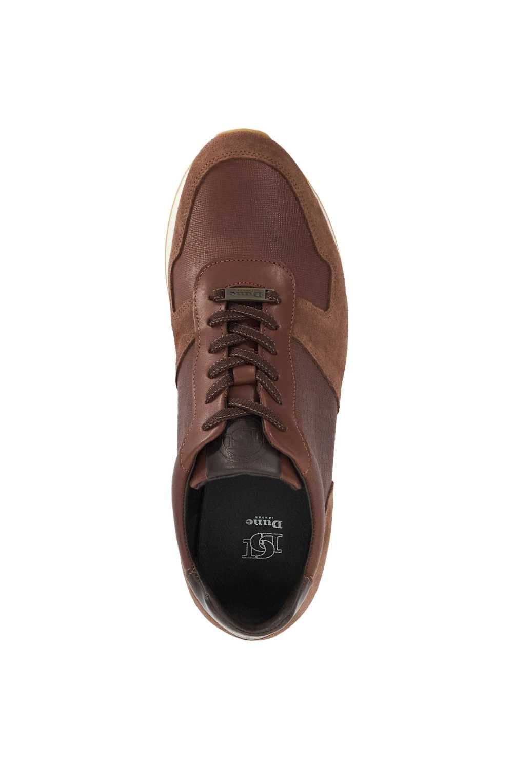Dune London Dune London Men's 'Trusting' Leather Trainers in Brown - 4