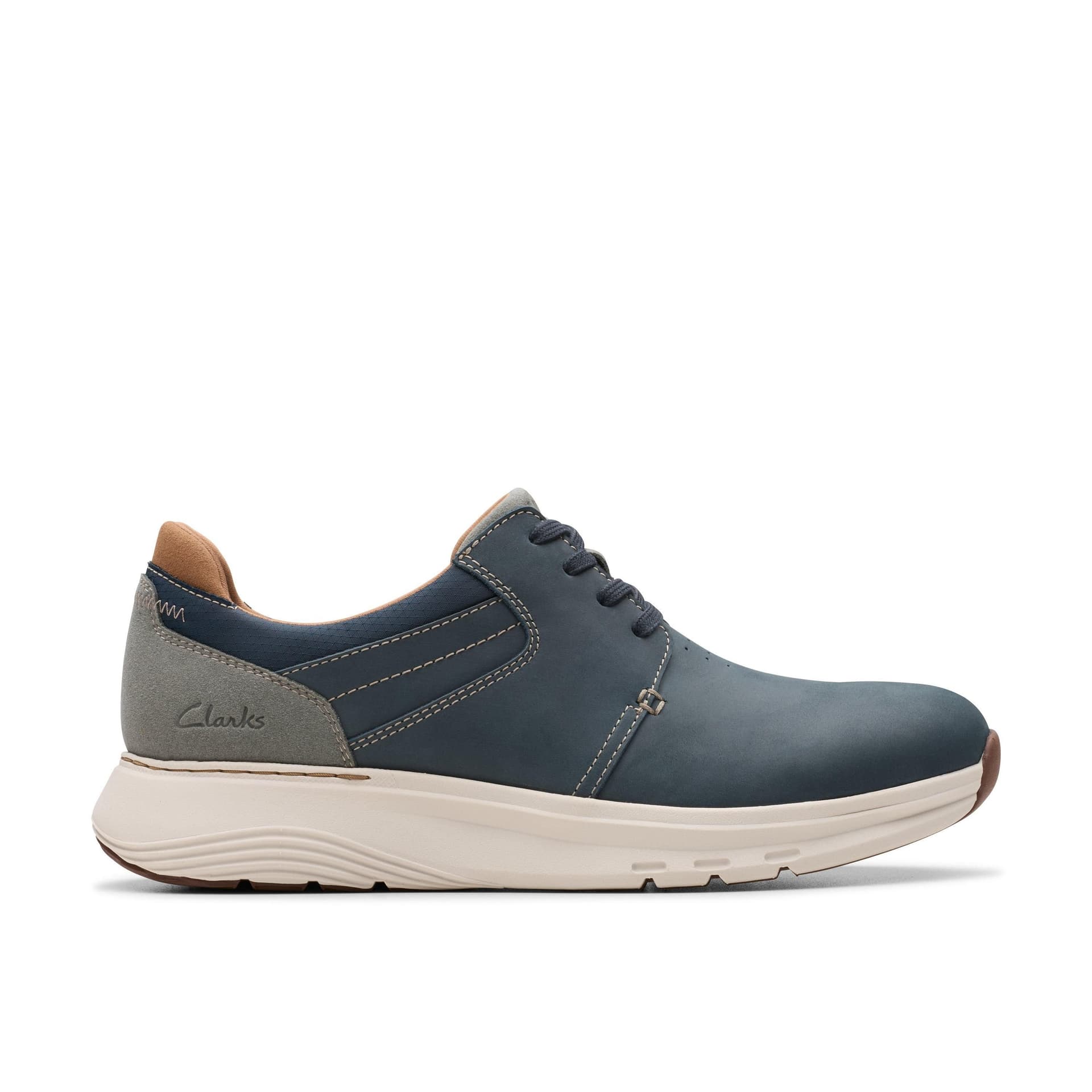 Clarks Clarks Men's Motion Trek PT Navy Combination Trainers, Walking in Blue
