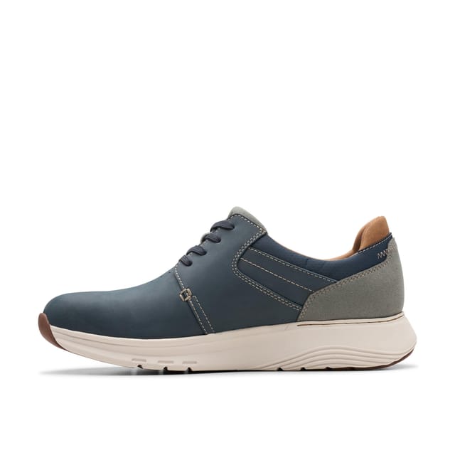 Clarks Clarks Men's Motion Trek PT Navy Combination Trainers, Walking in Blue - 2