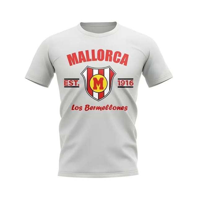 Mallorca Mallorca Men's Personalised Established Football T-Shirt in White - 2