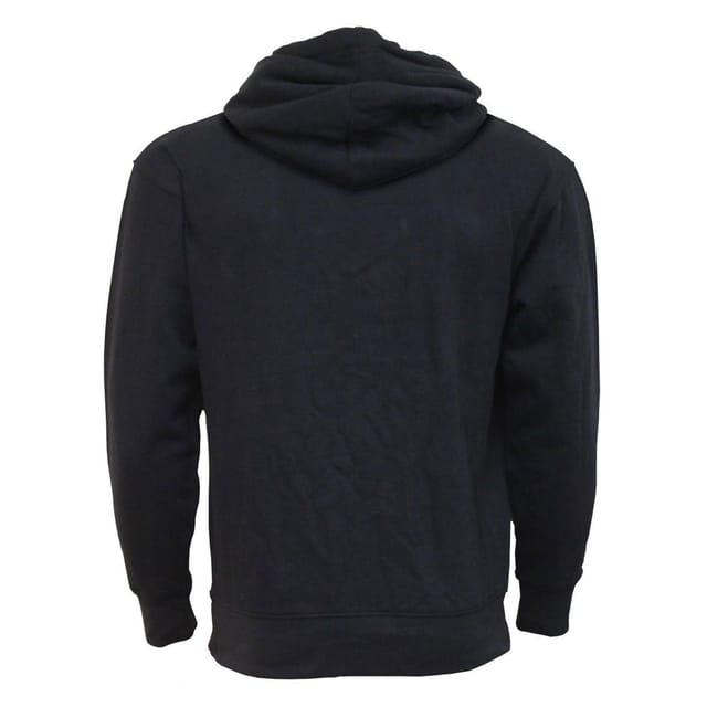 Spiral Direct Spiral Direct Men's Plain Side Pocket Hoodie in Black - 3