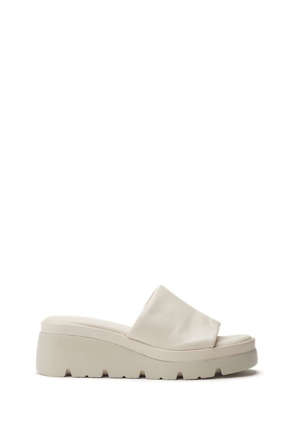 Moda In Pelle Moda In Pelle Cream Leather Flatforms
