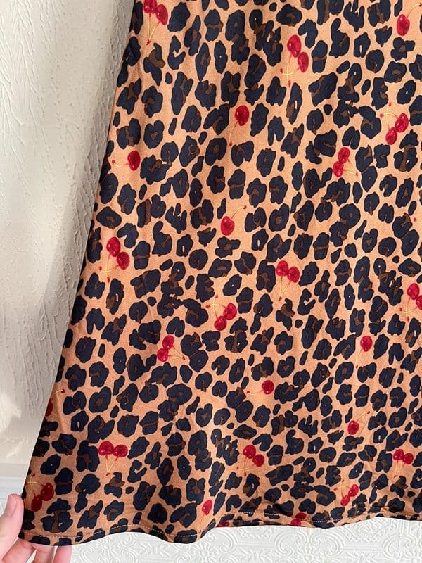 Never Fully Dressed Brown Leopard Dorris Skirt Size UK 16