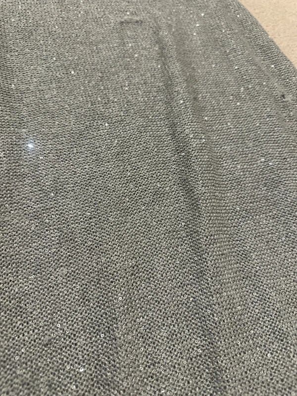 4th & Reckless Maxi knitted dress silver grey