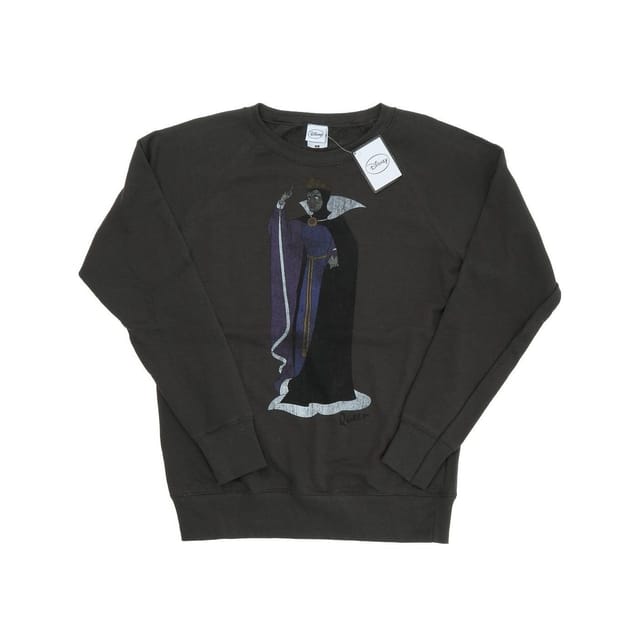 Snow White And The Seven Dwarfs Snow White And The Seven Dwarfs Women's Classic Evil Queen Heather Sweatshirt in Mid Grey - 2