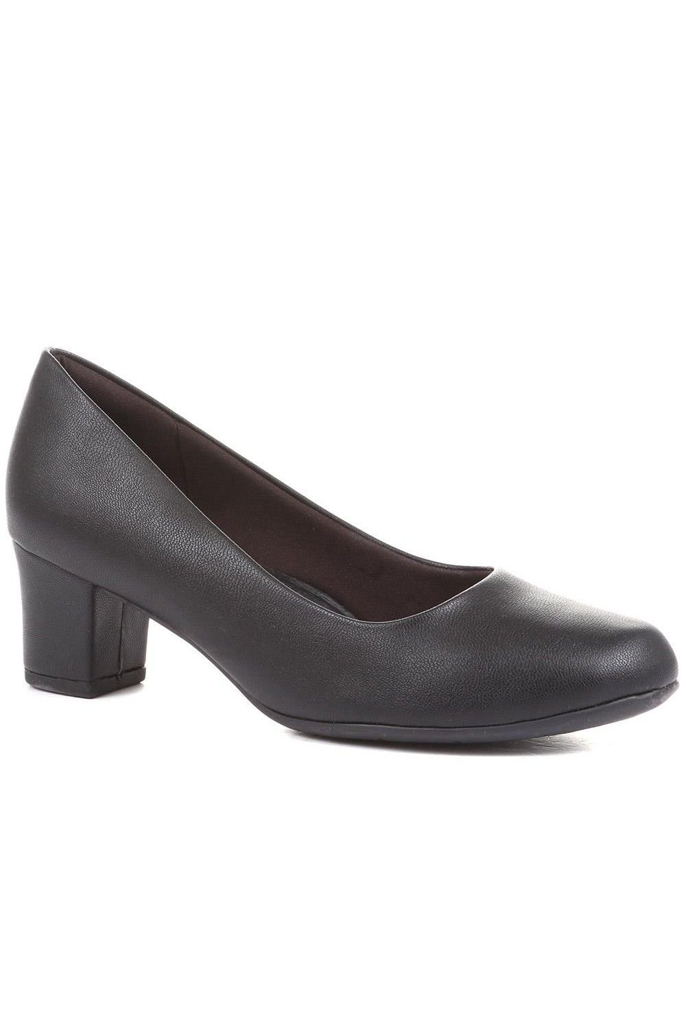 Pavers Pavers Women's Heeled Court Shoes in Black - 3