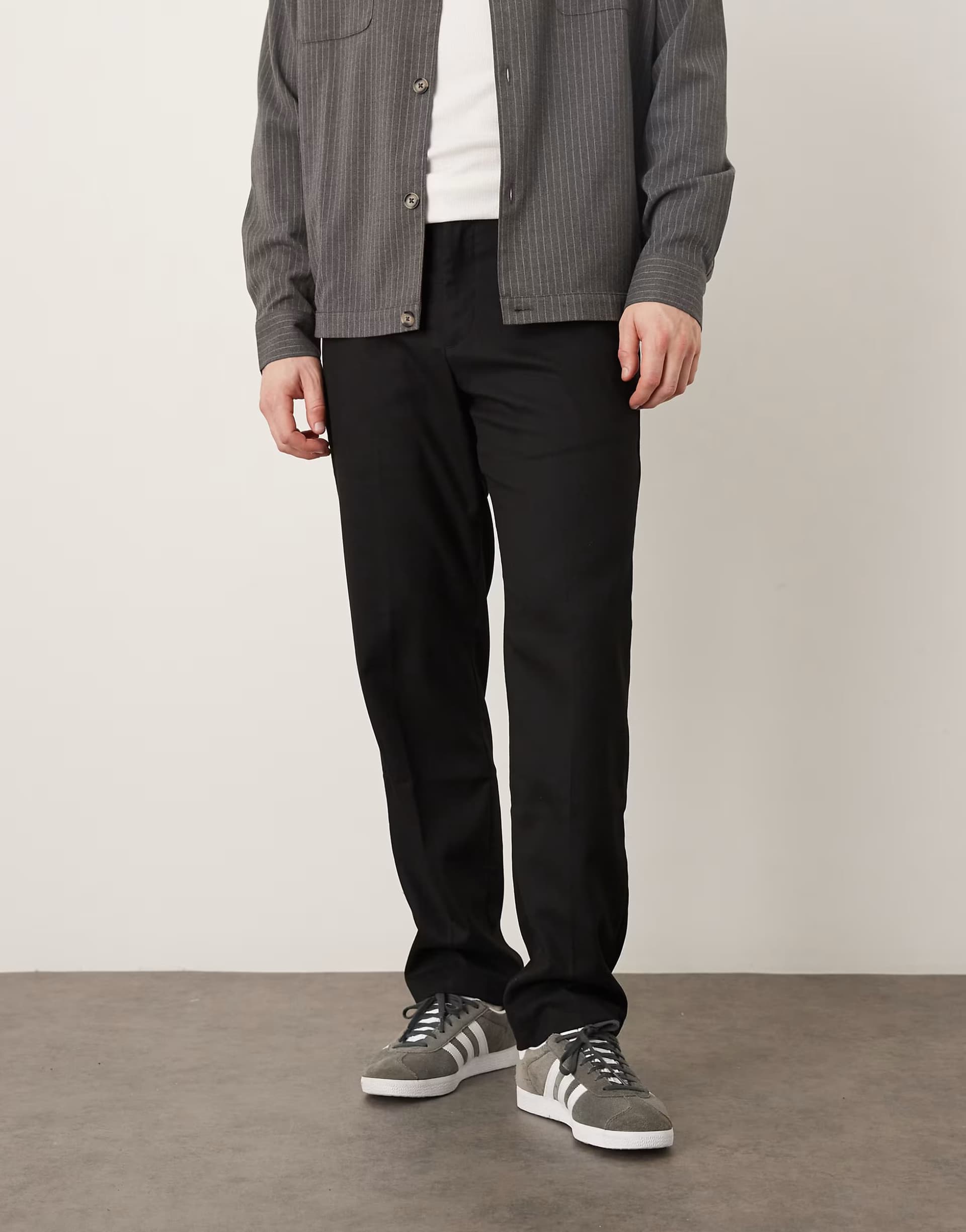 ASOS Mango classic tailored trouser in black