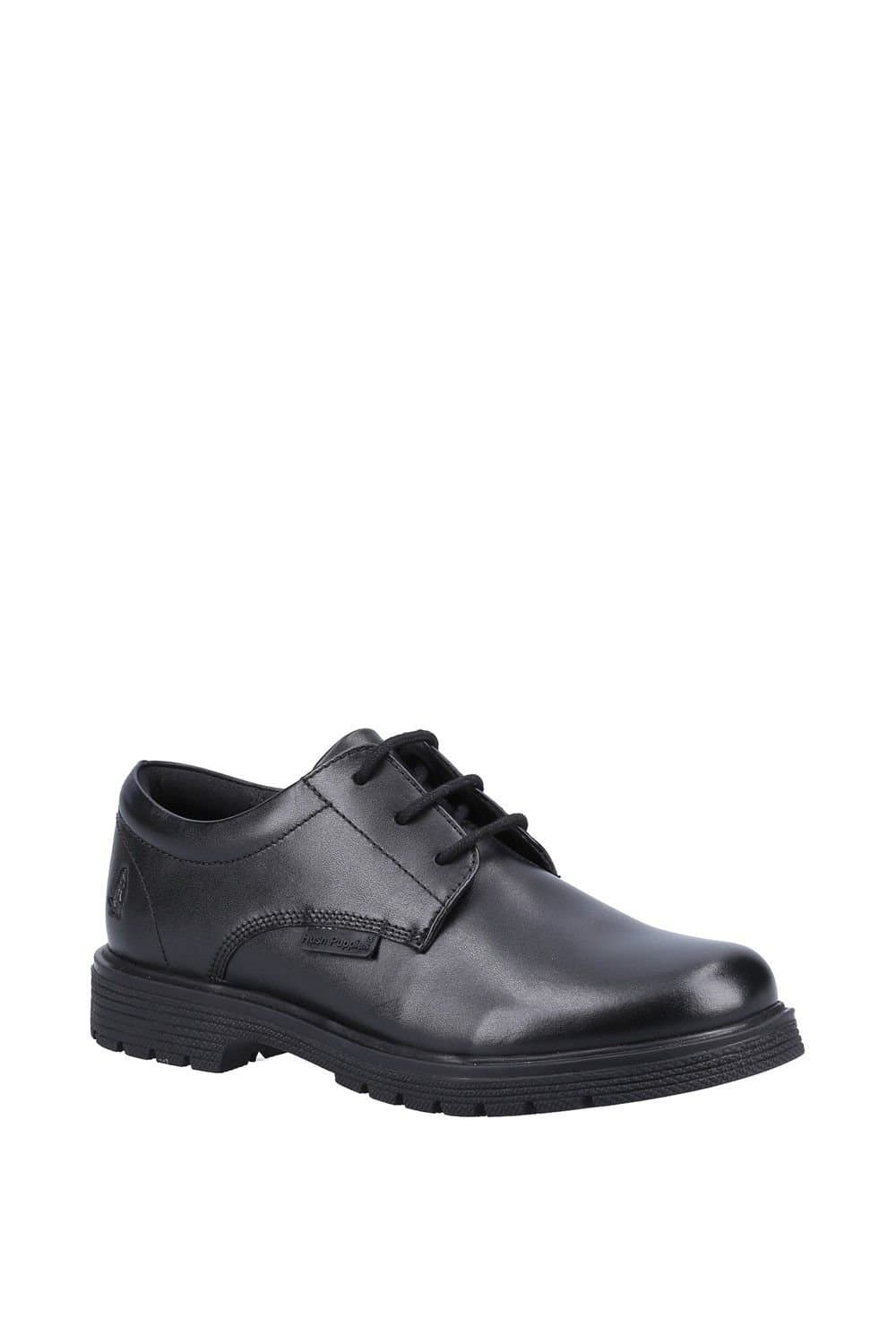 Hush Puppies Hush Puppies Women's Black 'Polly' Junior Leather School Shoe