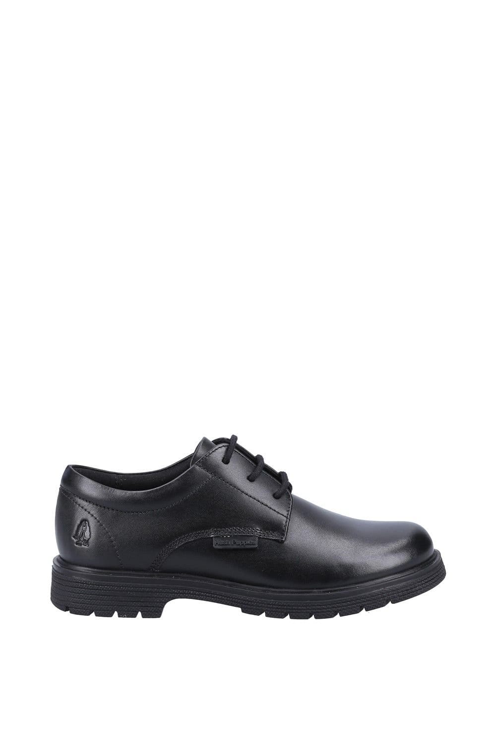Hush Puppies Hush Puppies Women's Black 'Polly' Junior Leather School Shoe - 4