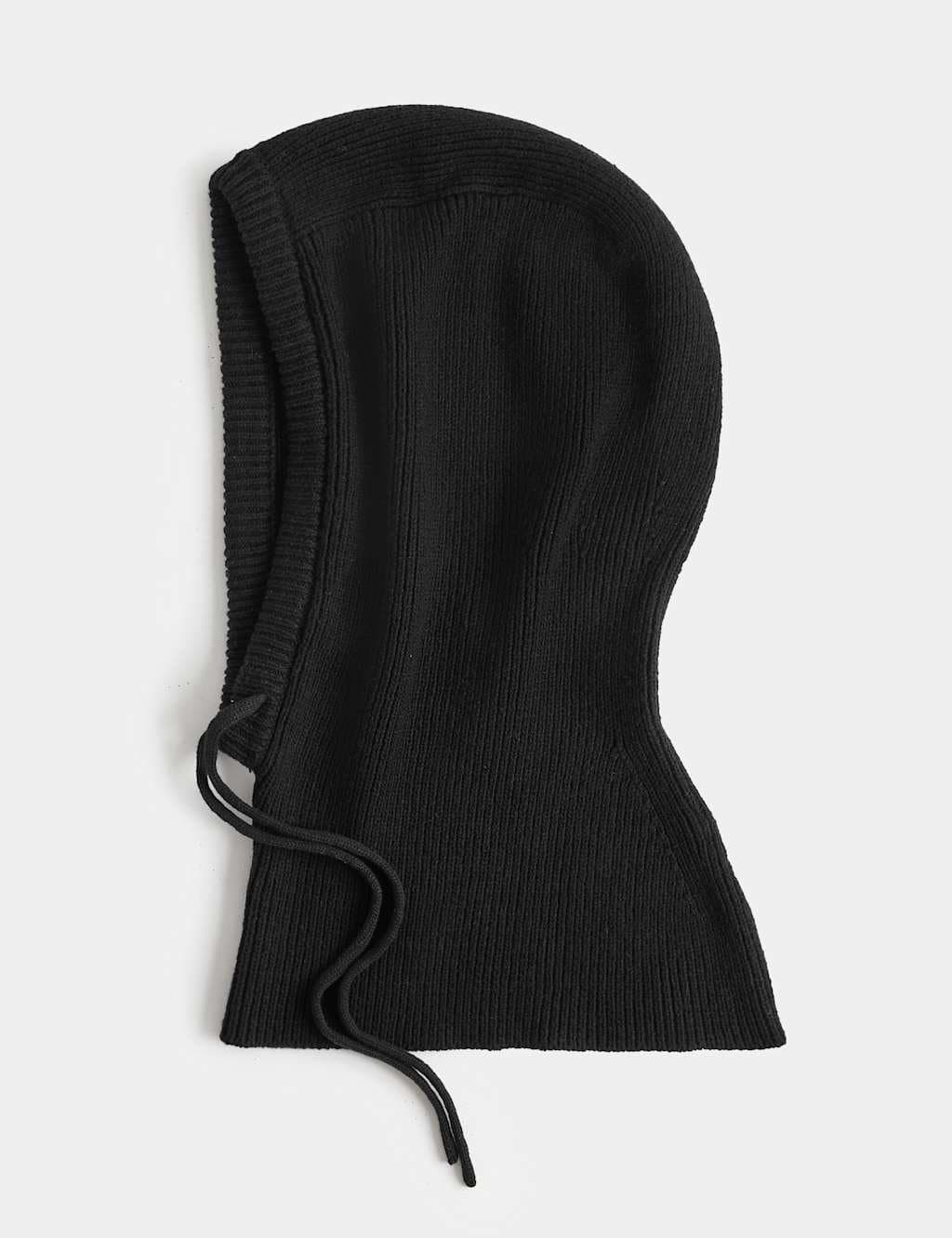 Marks & Spencer M&S Knitted Balaclava with Wool Black