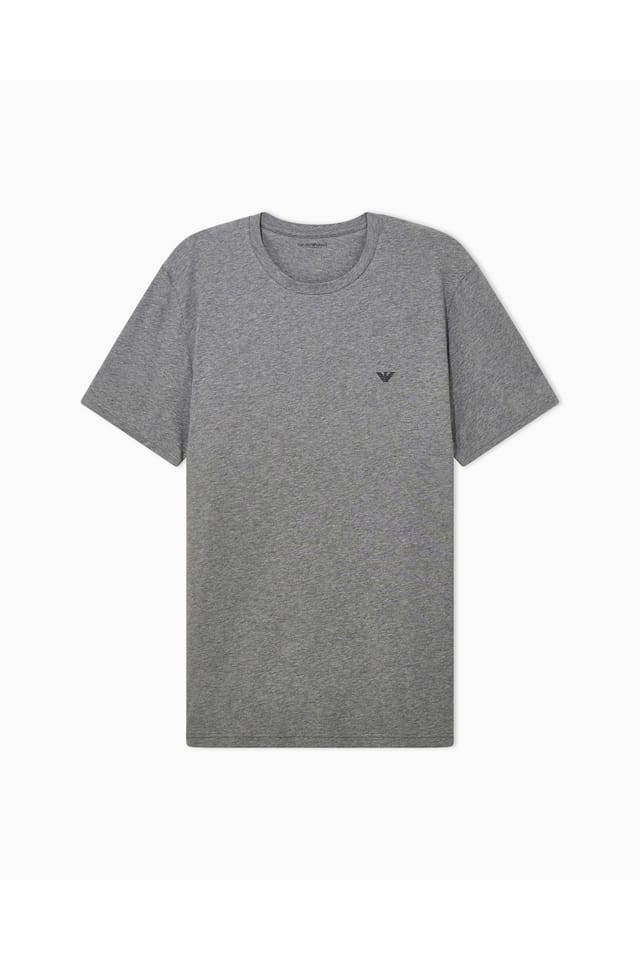 Emporio Armani Emporio Armani Men's 2 Pack Crew Neck T-Shirts Grey Marl Black - 3