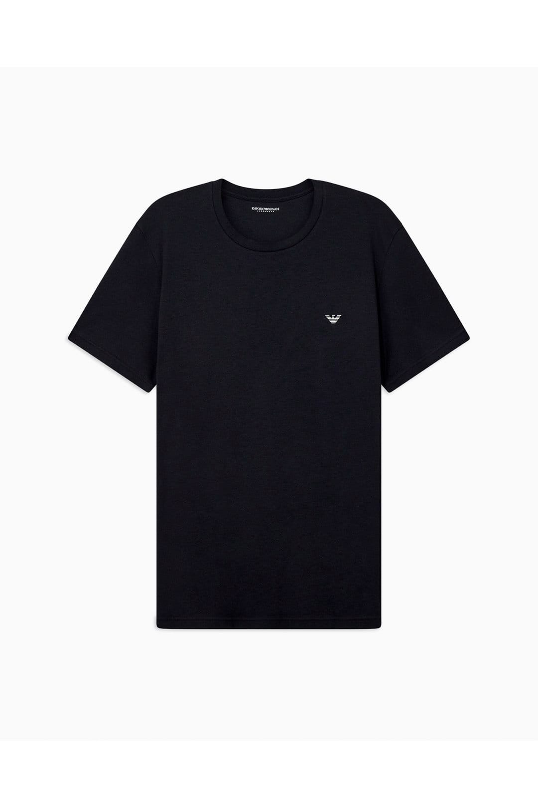 Emporio Armani Emporio Armani Men's 2 Pack Crew Neck T-Shirts Grey Marl Black - 4