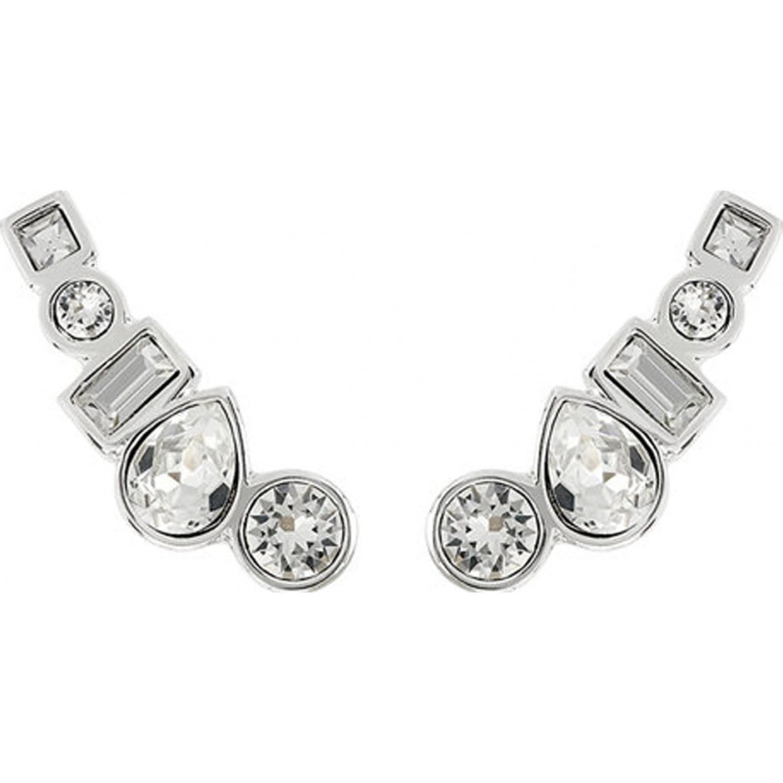 Adore Adore Silver Crystal Stud Earrings