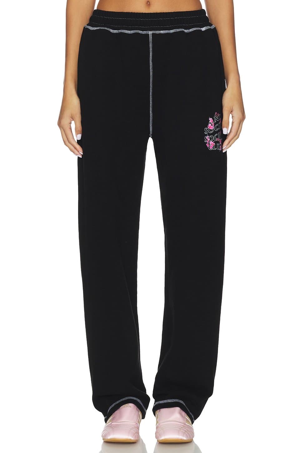 revolve Contrast Stitch Sweats
