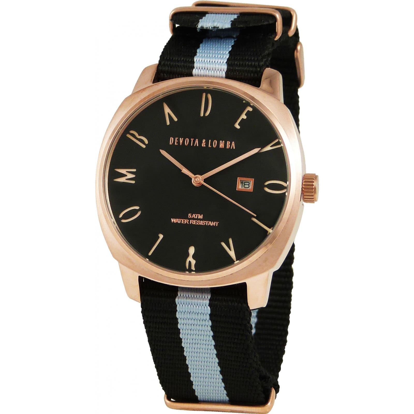 Devota & Lomba Devota & Lomba Men's DL008MSPBK-GR-03BLACK 42mm Quartz Watch