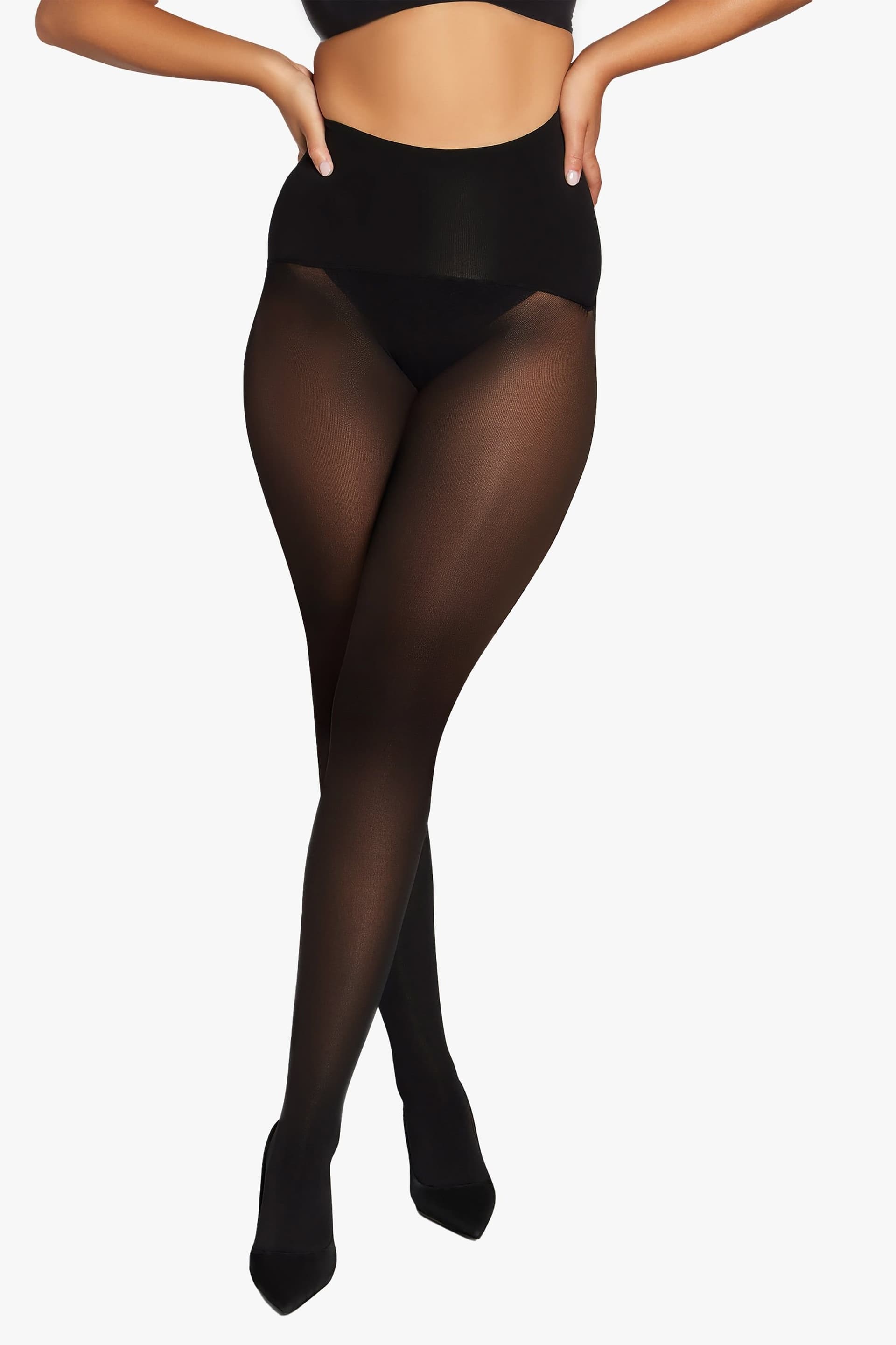 Heist Heist Women's The Eighty Contour Opaque Shaping Tight in Black