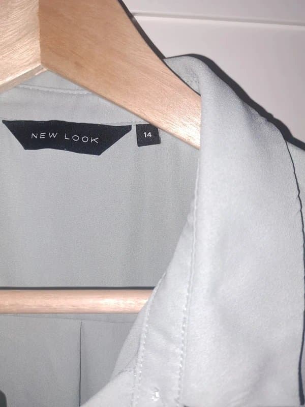 New Look New look Light green chiffon blouse size 14