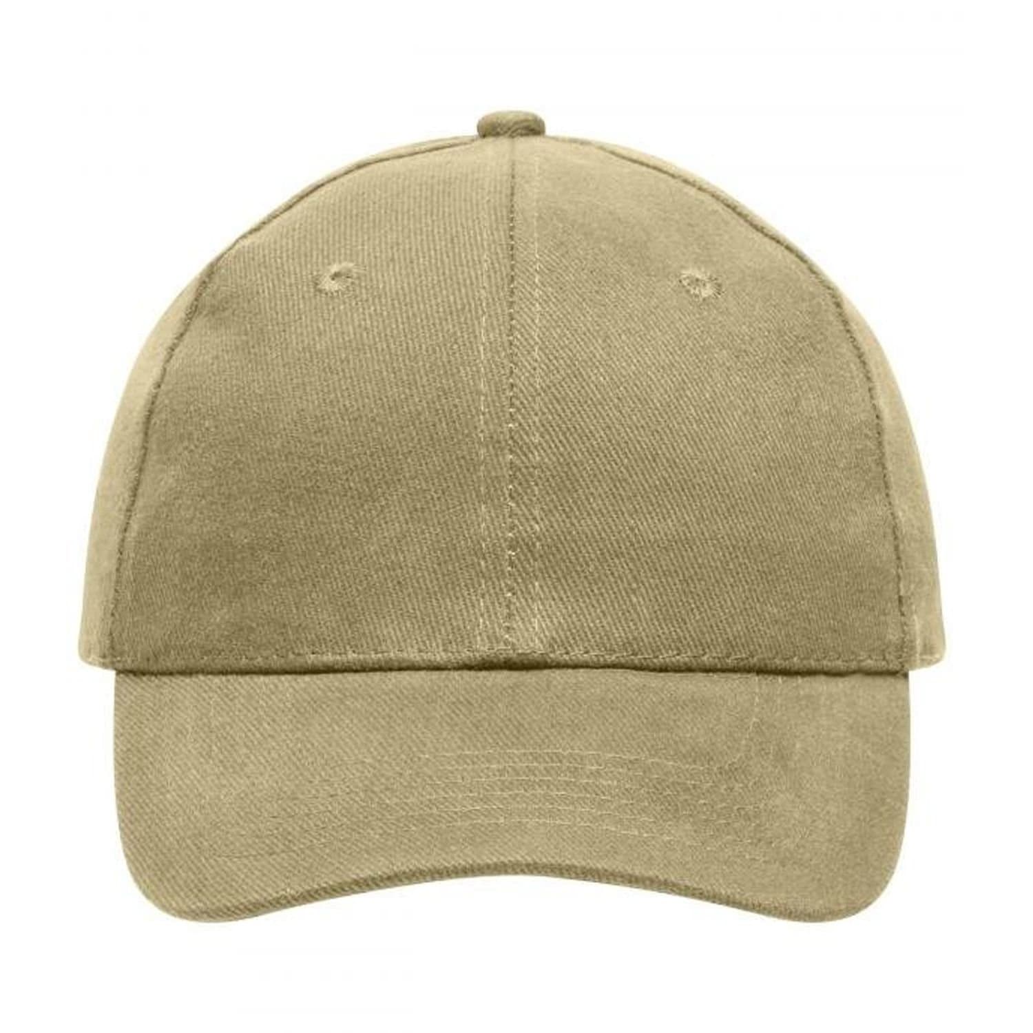 Myrtle Beach Myrtle Beach Men's 6 Panel Heavy Cotton Cap in Beige