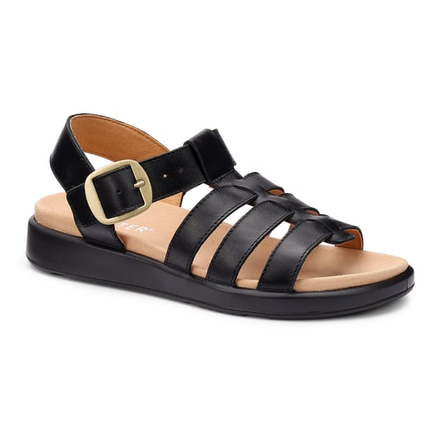 Hotter Hotter Women's Wide Fit 'Alanya' Gladiator Sandals in Black - 2