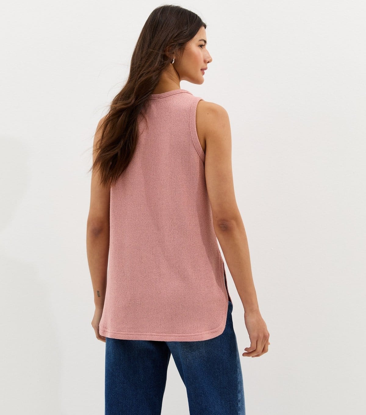 New Look Women's Pink Textured Vest Top New Look - 4