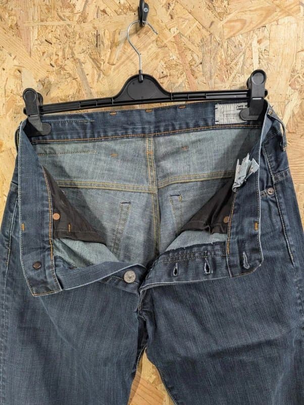 G-Star G-Star Jeans W34 L32 3301 Classic Navy Blue Denim Straight Leg Button Fly