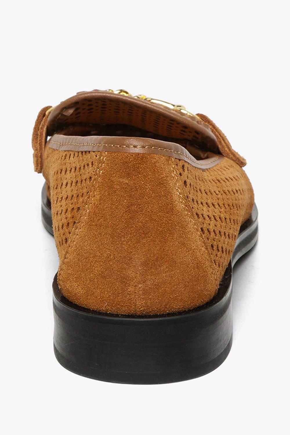 Steve Madden STEVE MADDEN Women's 'Nafisa Loafer Tan' Suede Flats in Tan - 4
