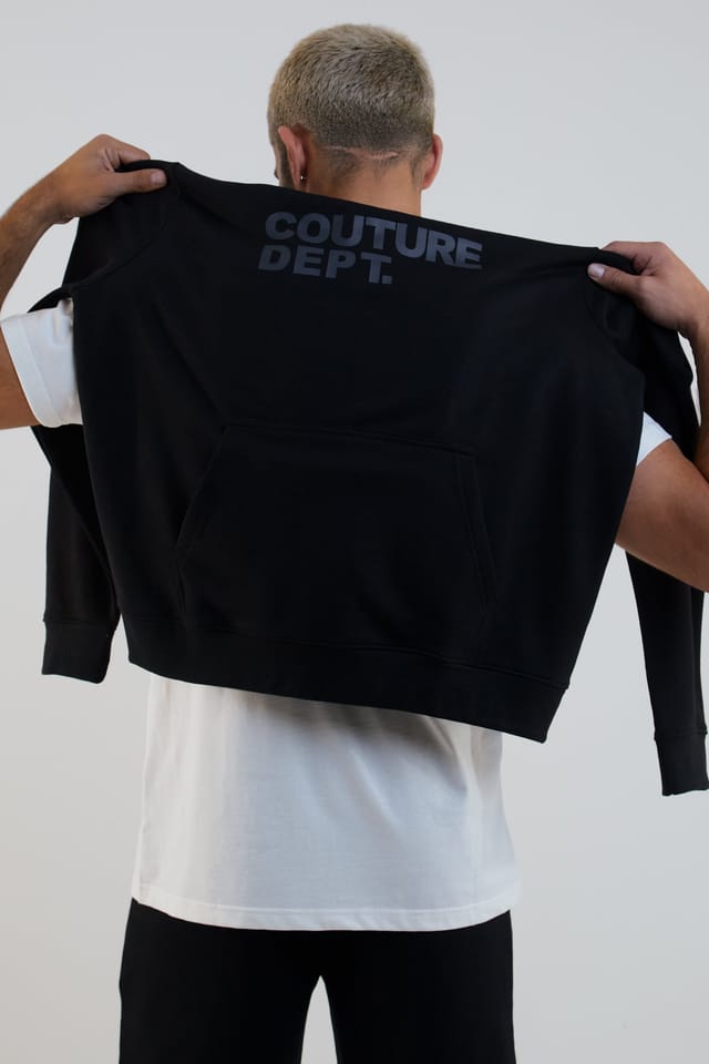 BCouture BCouture Men's Shorts, Hoodie & T-Shirt Set in Black - 2