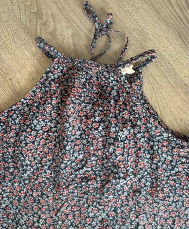 Per Una Per Una Floral Tiered Maxi Dress UK 10 Navy Pink Boho Summer Dress