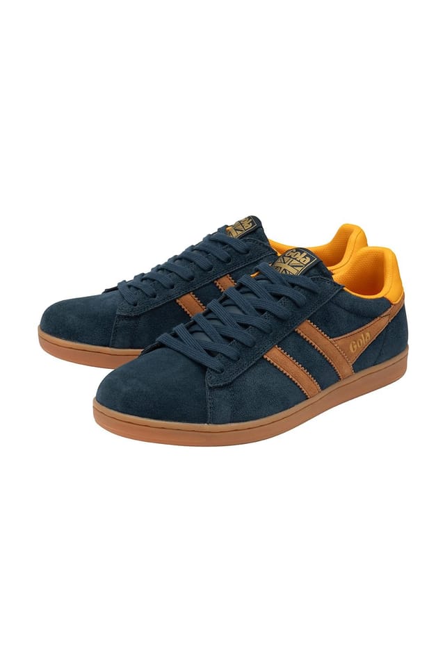 Gola Classics Gola Classics Men's 'Equipe Suede II' Suede Lace-Up Trainers in Navy - 3