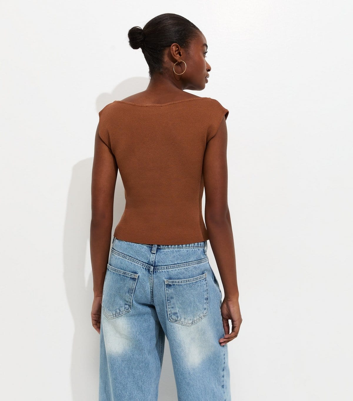 New Look Women's Tan Slash Neck Vest Top New Look - 4
