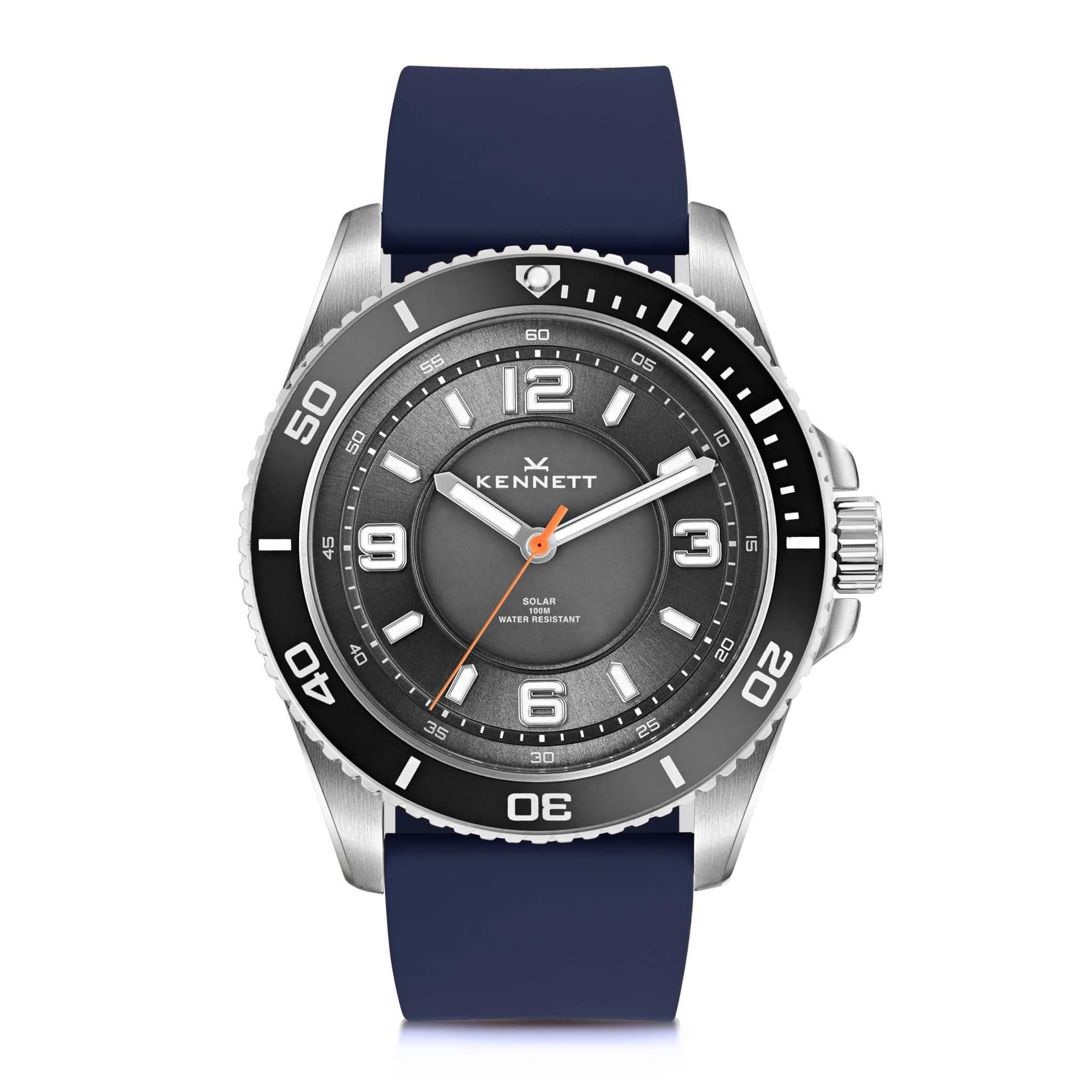 Kennett Kennett Men's Solaxplorer Solar Powered 100m Waterproof Watch in Navy