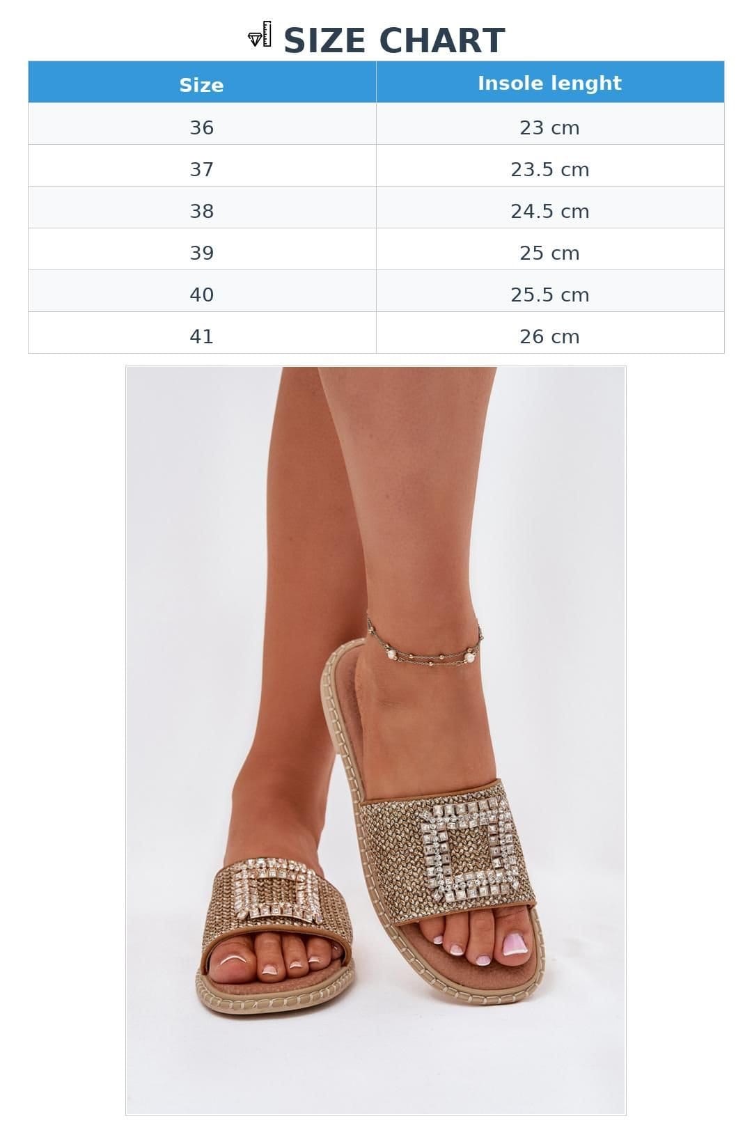 Love Lace Love Lace Women's Artiker Flat Heel Sandals with Braided Strap & Brooch in Beige - 4