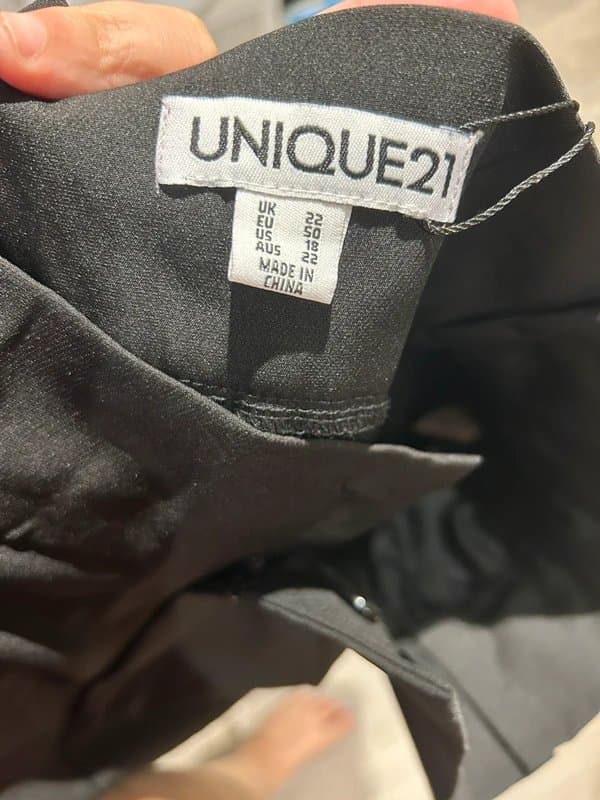 UNIQUE21 Unique 21 Black Paperbag Shorts - Size 22