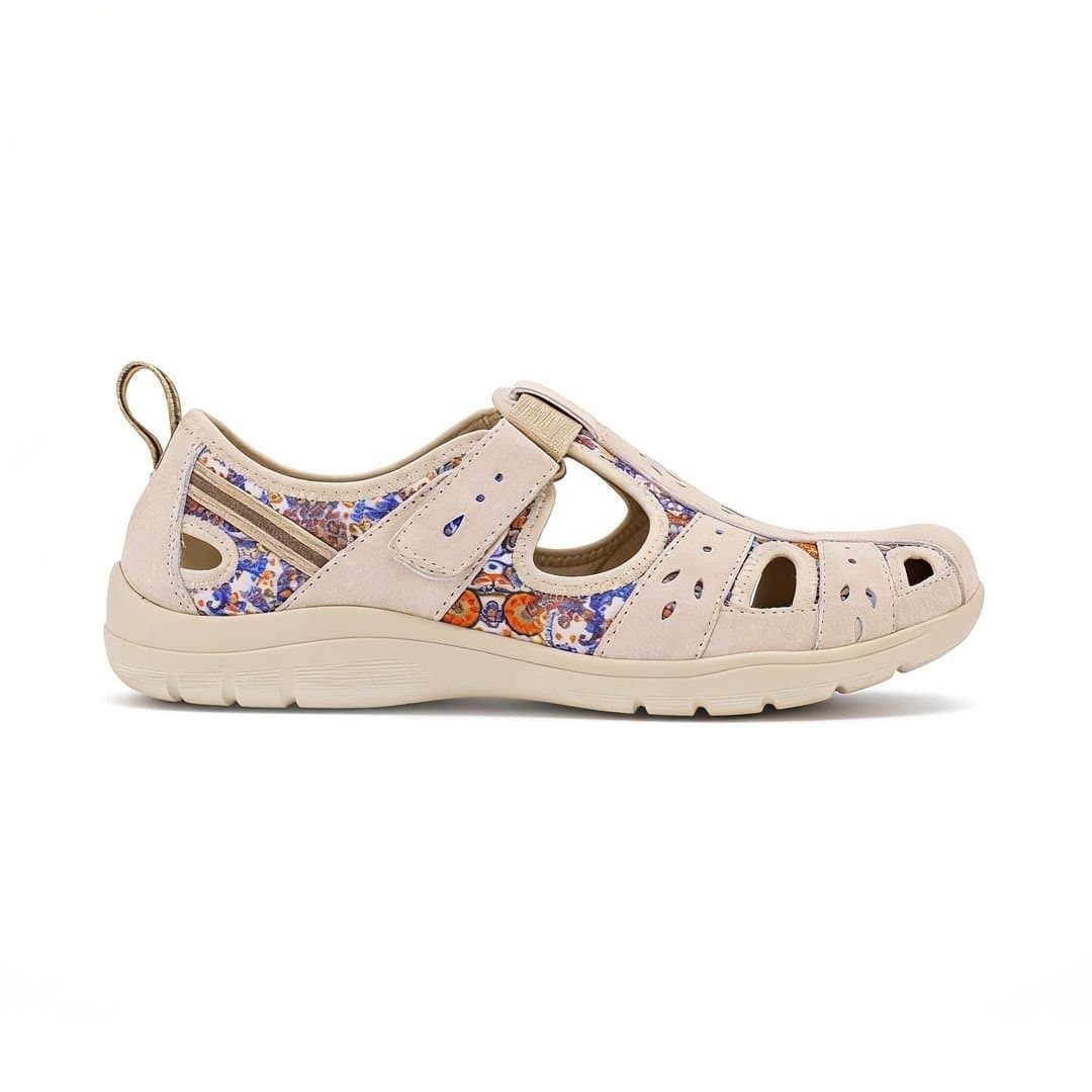 Free spirit Free spirit Women's Cleveland Touch Fasten Casual Shoes in Beige