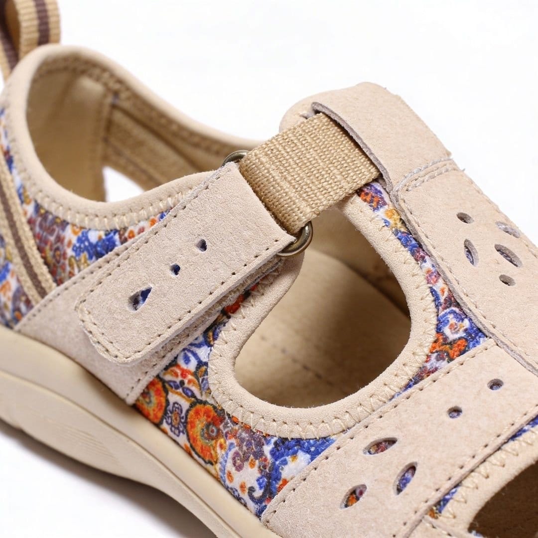 Free spirit Free spirit Women's Cleveland Touch Fasten Casual Shoes in Beige - 4